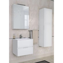 Зеркальный шкаф 60х85 см белый Aquanet Алвита 00183994