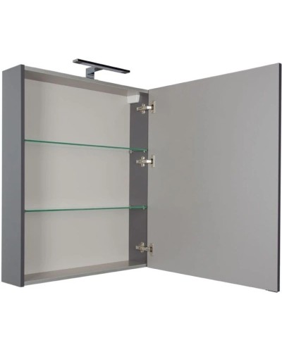 Зеркальный шкаф 70х85 см серый антрацит Aquanet Алвита 00183990