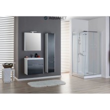 Зеркальный шкаф 70х75 см белый Aquanet Латина 00179997