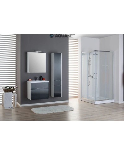 Зеркальный шкаф 70х75 см белый Aquanet Латина 00179997