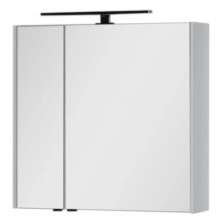 Зеркальный шкаф 80х75 см белый Aquanet Латина 00179635