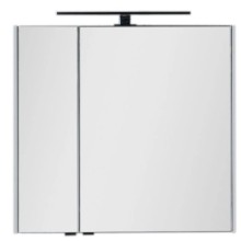 Зеркальный шкаф 80х75 см белый Aquanet Латина 00179635