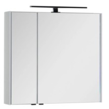 Зеркальный шкаф 80х75 см белый Aquanet Латина 00179635