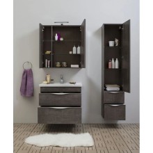 Зеркальный шкаф 79,8х85 см дуб антик Aquanet Эвора 00182741