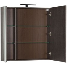 Зеркальный шкаф 79,8х85 см дуб антик Aquanet Эвора 00182741