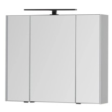 Зеркальный шкаф 90х75 см белый Aquanet Латина 00179605