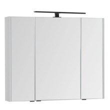 Зеркальный шкаф 90х75 см белый Aquanet Латина 00179605