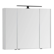 Зеркальный шкаф 90х75 см белый Aquanet Латина 00179605