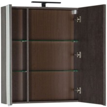 Зеркальный шкаф 69,8х85 см дуб антик Aquanet Эвора 00182997