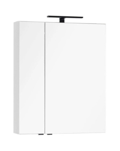 Зеркальный шкаф 69,8х85 см белый Aquanet Эвора 00184305