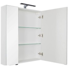 Зеркальный шкаф 69,8х85 см белый Aquanet Эвора 00184305