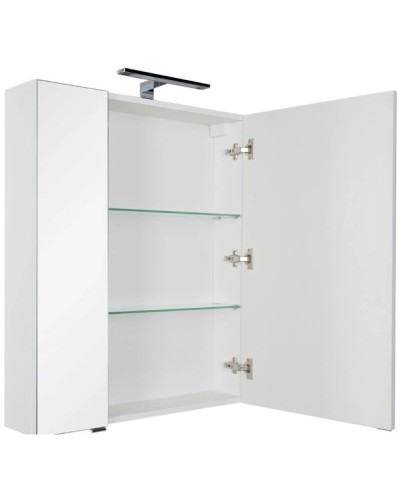 Зеркальный шкаф 69,8х85 см белый Aquanet Эвора 00184305