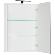 Зеркальный шкаф 59,6х85 см белый Aquanet Эвора 00184304