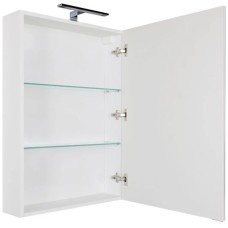 Зеркальный шкаф 59,6х85 см белый Aquanet Эвора 00184304