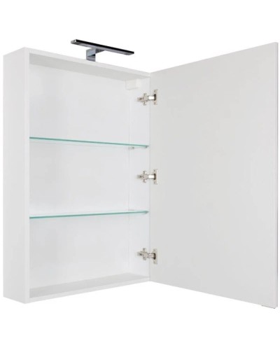 Зеркальный шкаф 59,6х85 см белый Aquanet Эвора 00184304