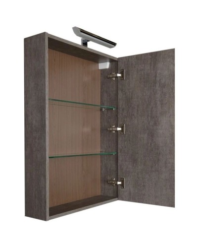 Зеркальный шкаф 59,6х85 см дуб антик Aquanet Эвора 00182996