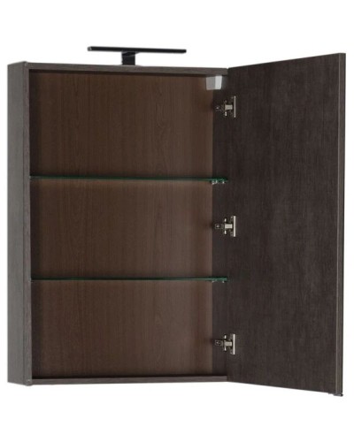 Зеркальный шкаф 59,6х85 см дуб антик Aquanet Эвора 00182996