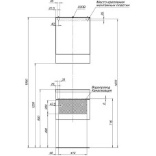 Зеркальный шкаф 50х67 см венге Aquanet Нота 00172682