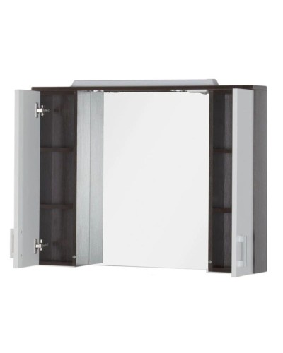 Зеркальный шкаф 100х74,6 см венге/белый Aquanet Тиана 00172679