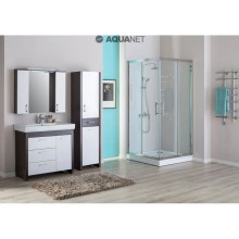 Зеркальный шкаф 100х74,6 см венге/белый Aquanet Тиана 00172679