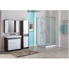 Зеркальный шкаф 100х74,6 см венге/белый Aquanet Тиана 00172679