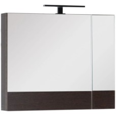 Зеркальный шкаф 75х67 см венге Aquanet Нота 00159109