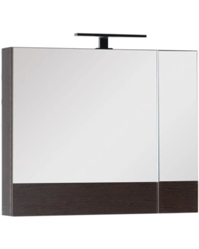 Зеркальный шкаф 75х67 см венге Aquanet Нота 00159109