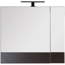 Зеркальный шкаф 75х67 см венге Aquanet Нота 00159109