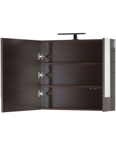 Зеркальный шкаф 75х67 см венге Aquanet Нота 00159109