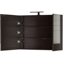 Зеркальный шкаф 90х67 см венге Aquanet Нота 00159110