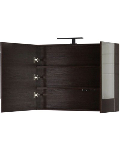 Зеркальный шкаф 90х67 см венге Aquanet Нота 00159110