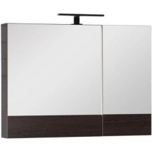 Зеркальный шкаф 90х67 см венге Aquanet Нота 00159110