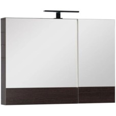 Зеркальный шкаф 90х67 см венге Aquanet Нота 00159110