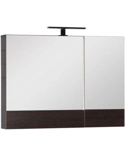 Зеркальный шкаф 90х67 см венге Aquanet Нота 00159110