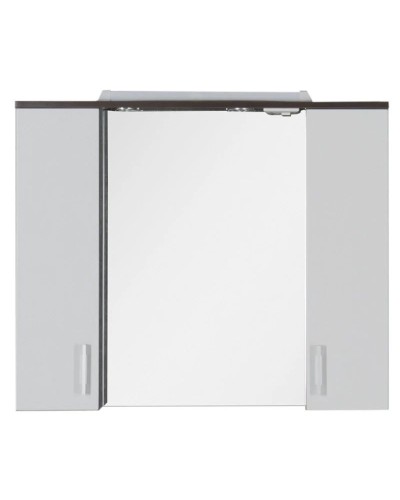 Зеркальный шкаф 90х74,6 см венге/белый Aquanet Тиана 00172399