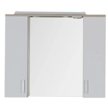 Зеркальный шкаф 90х74,6 см светлый дуб/белый Aquanet Тиана 00172807