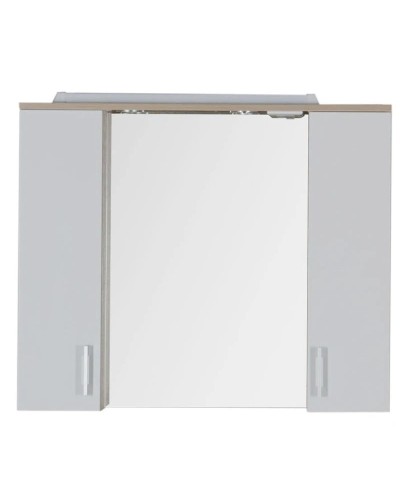 Зеркальный шкаф 90х74,6 см светлый дуб/белый Aquanet Тиана 00172807