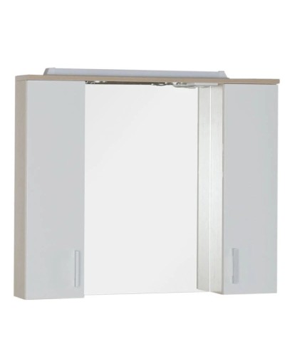 Зеркальный шкаф 90х74,6 см светлый дуб/белый Aquanet Тиана 00172807