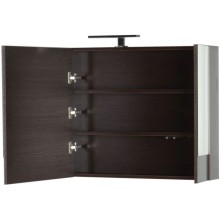 Зеркальный шкаф 100х67 см венге Aquanet Нота 00159111