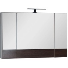 Зеркальный шкаф 100х67 см венге Aquanet Нота 00159111