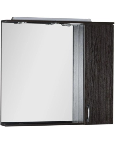 Зеркальный шкаф 100х87 см с подсветкой венге Aquanet Донна 00169185