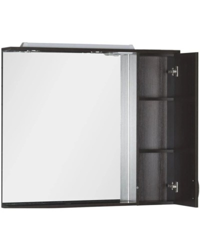 Зеркальный шкаф 100х87 см с подсветкой венге Aquanet Донна 00169185