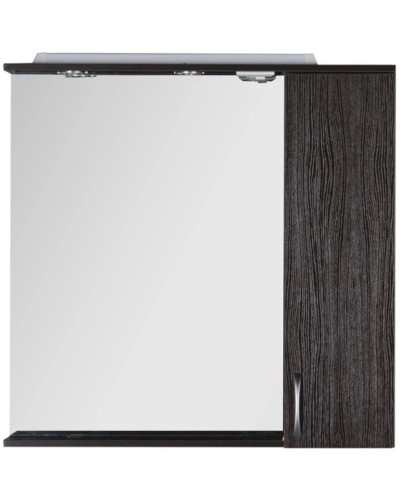 Зеркальный шкаф 90х87 см с подсветкой венге Aquanet Донна 00169179