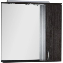 Зеркальный шкаф 90х87 см с подсветкой венге Aquanet Донна 00169179