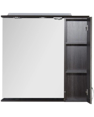 Зеркальный шкаф 90х87 см с подсветкой венге Aquanet Донна 00169179