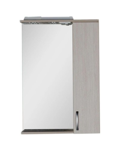 Зеркальный шкаф 60х87 см с подсветкой белый дуб Aquanet Донна 00169038