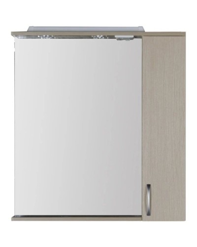 Зеркальный шкаф 80х87 см с подсветкой светлый дуб Aquanet Донна 00168930