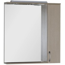 Зеркальный шкаф 80х87 см с подсветкой светлый дуб Aquanet Донна 00168930