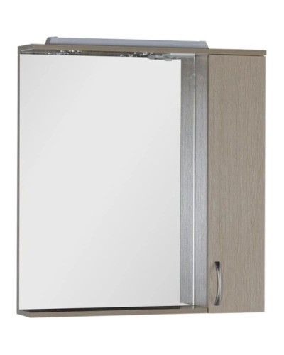 Зеркальный шкаф 80х87 см с подсветкой светлый дуб Aquanet Донна 00168930