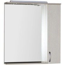 Зеркальный шкаф 80х87 см с подсветкой белый дуб Aquanet Донна 00169039